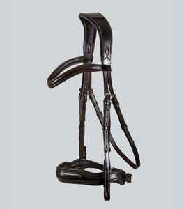 Bridon de cheval en cuir premium 2026, robuste, design selle anglaise, idéal pour l'équitation en plein air, équipement équestre, service OEM - Product Image 1