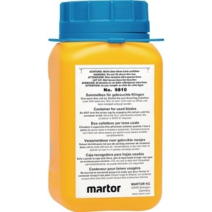 Used Blade Collection Box L107xW105xH210mm MARTOR Plastic Storage <b>Bin</b> - Product Image 1