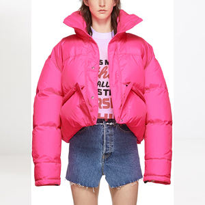 Vestes d'hiver en duvet 2026, vestes matelassées courtes personnalisées pour femmes, vente en gros, OEM personnalisé, vestes matelassées respirantes pour femmes avec fermeture éclair - Product Image 4