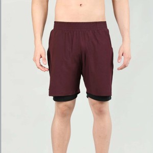 Short athlétique 2 en 1 pour homme de haute qualité-Parfait pour la course, la gym et le sport-Doublure de compression intégrée pour un soutien supplémentaire - Product Image 4