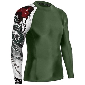 Camiseta de Compresión para MMA de Diseño OEM para Hombre, Transpirable, UPF50+, Antibacteriana, de Secado Rápido y Ecológica - Product Image 1
