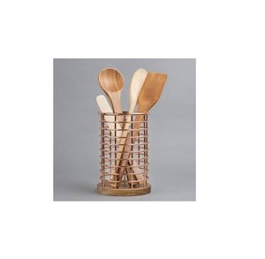Copper Spoon <b>Holder</b> Solid <b>Wire</b> Home Storage Basket Cutlery <b>Holder</b> Shiny Polished 100% Copper Spoon <b>Holder</b> - Product Image 5