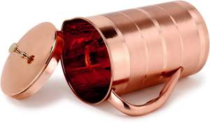 Jarras de agua artesanales beneficiosas para la salud de cobre puro 100% para uso elegante en el hogar y el hotel a los mejores precios - Product Image 5