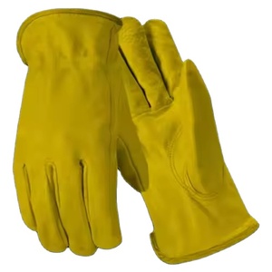 Wholesale Goat Grain Leather <b>Driver</b> <b>Gloves</b> CE Certified Durable Anti-static Industrial Safety Construction General Purpose - Product Image 5