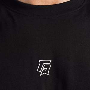 Camiseta Strike Negra - Estilo Hip Hop Oversize de Jersey 100% Algodón con Logotipo 3D y Patrón de Letras Transpirables con Serigrafía - Product Image 5
