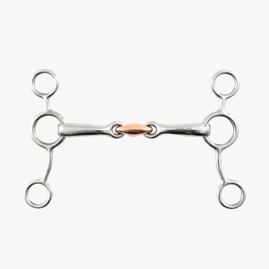 Embouchure de bouchet équestre haut de gamme en acier inoxydable avec embout en cuivre, équipement équestre personnalisé OEM, bouchets durables - Product Image 1