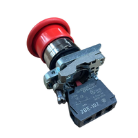 Bouton poussoir Schneider XB4 22 mm 100 % authentique XB4BC42 couleur rouge avec Max. Pulsateurs à retour par ressort 10A, classés IP66/IP67, 600V