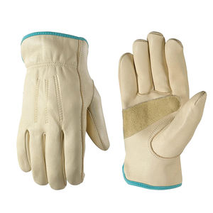Gants de conduite de course unisexe Design à doigts entiers Couette en cuir de paume cousue antidérapante Confort élégant pour les voyages à vélo en plein air - Product Image 6