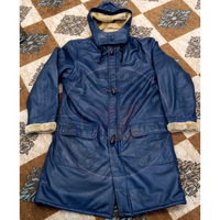 Long manteau en cuir de fourrure en peau de mouton pour hommes, manteau de trench chaud d'hiver en cuir de mouton véritable, fait à la main, style designer, vente en gros sur mesure
