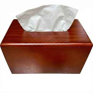 Caja de pañuelos de madera grande de estilo moderno y sencillo, soporte para servilletas, cubierta de almacenamiento, conveniente, duradero, de lujo, para el hogar, cocina, restaurantes, RTS - Product Image 2