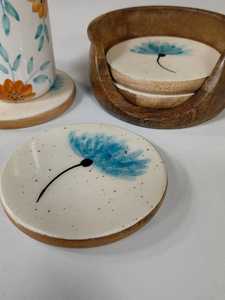 Best Seller Resin and Wood <b>Coaster</b> Set for Modern Dining Spaces stone <b>coasters</b> - Product Image 2