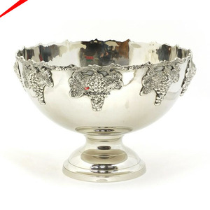 Antique Brass Metal Embossed Designer Boarder <b>Punch</b> <b>Bowl</b> Tableware Decoration Large Food Server <b>Bowl</b> 2025 - Product Image 5