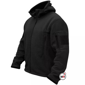 Abrigo informal de reconocimiento táctico transpirable a prueba de viento con cremallera completa de lana/poliéster con capucha frontal de nieve con logotipo personalizado de alta calidad para hombre - Product Image 4