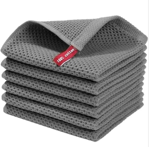 Toalla absorbente multifuncional de microfibra para baño, cocina, gofres, paño de limpieza de algodón para <span class=keywords><strong>estudiantes</strong></span>, 25*25 CM - Product Image 5