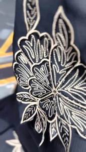 เสื้อผ้ามุสลิมแบบดั้งเดิมของผู้หญิงที่สุภาพเรียบร้อยสง่างามปักสวยงามงานด้วยมือสไตล์อาบายาราคาแพงแบบเป็นทางการ - Product Image 3