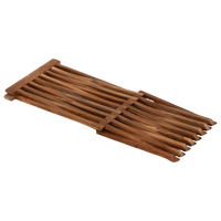 Table basse pliante en teck traditionnel, écologique, imperméable, table d'appoint extérieure légère, table de bistrot pour patio, mobilier de maison