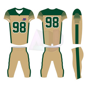 Custom High Strength Breathable American Football Uniform with Short Sleeves Designed for Heavy Field Use and Complete Comfort - Product Image 2