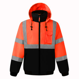 Clase 3 Seguridad personalizada Ropa DE TRABAJO impermeable Invierno Chaqueta reflectante de alta visibilidad Ropa - Product Image 3