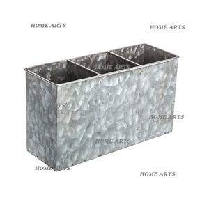 Porta Cubiertos Galvanizado de 6 Compartimentos, Porta Cubiertos Rectangular de Calidad Superior de Home Arts - Product Image 4