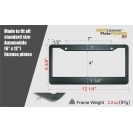 Cadres de plaque d'immatriculation de voiture en aluminium sur le thème du golf, support de plaque d'immatriculation LED pour la décoration de voiture, compatible avec Tesla et Ford - Product Image 2