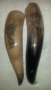 Taza de cuerno vikingo ecológica de primera calidad, cuerno de búfalo natural hecho a mano para festivales religiosos Ale Mead y eventos temáticos nórdicos - Product Image 5