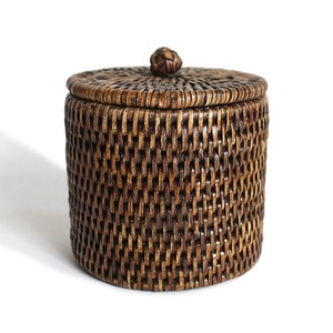 Round <b>rattan</b> paper <b>box</b> with open lid Handmade <b>Storage</b> <b>Box</b> EcoFriendly Natural Home and Home Decor Wholesale from Vietnam - Product Image 3