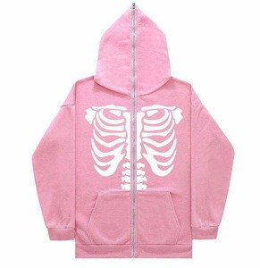 Streetwear Custom <b>Full</b> <b>Zip</b> <b>Up</b> <b>Hoodie</b> Vintage Blank Oversize Distressed Acid Washed <b>Hoodie</b> Men - Product Image 2