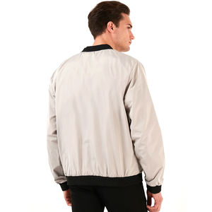 Chaqueta bomber para hombre hecha a medida de alta calidad, tela de lona con logotipo personalizado, precio al por mayor - Product Image 3