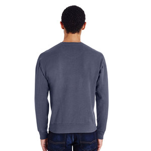 Sudadera de cuello redondo en blanco con logotipo personalizado 100% algodón de gran tamaño sudaderas para hombre al por mayor - Product Image 2