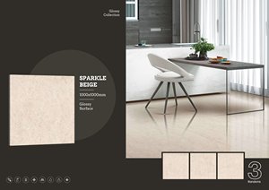 Carreaux de porcelaine brillants 1000x1000 | Carreaux de sol muraux grand format de qualité supérieure 100x100 | Qualité d'exportation moderne, durable et élégante - Product Image 3