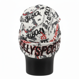 Bonnet en jersey de polyester et élasthanne de qualité supérieure pour homme, 180 GSM, tissu extensible doux, sublimation intégrale, logo personnalisé, bonnet jacquard - Product Image 2