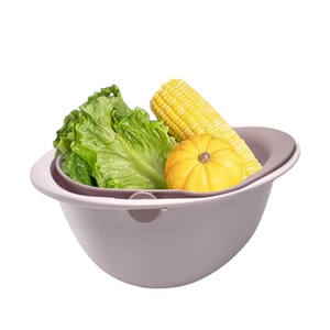 Cesta de drenaje para fregadero de doble capa, artefacto para lavar frutas y verduras, cesta para verduras, cocina creativa, plato de fruta para el hogar - Product Image 2