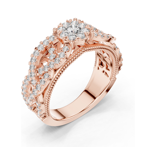 Anillo de Diamante Cultivado en Laboratorio de 0.824 CT para Mujer, Claridad VVS-VS EF, Oro de 18KT, 14KT, 10KT y Plata 925, Oro Rosa, Amarillo y Blanco - Product Image 5