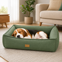Premium Hundebett Weiches Kissen-Haustierbett Komfortables Welpen- und Katzenbett Indoor-Schlafkissen Waschbares Haustier-Sofa für Großhandel OEM ODM