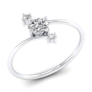 REYES Diseño de moda 925 Plata de ley Corte ovalado 0.4ct Moissanite Anillos de compromiso Regalo de aniversario para esposa Joyería fina - Product Image 2