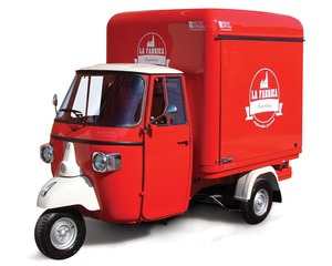 Piaggio Ape, Equipo Agrícola Móvil de Acero para Café y Alimentos, Superficie Galvanizada, Rodamientos de Bolas, Amarillo, Garantía de 3 Años, Carga de 200 kg - Product Image 3
