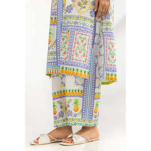 Conjunto Unisex Estilo Bohemio de Algodón y Viscosa IPST-77227, Tela Crepé Estampada para Primavera/Verano - Product Image 3