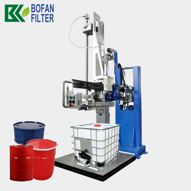 1000L IBC Tote Pneumatic Semi-Automatic Under bucket filling machine 380V Chemical Industrial Liquid Filler