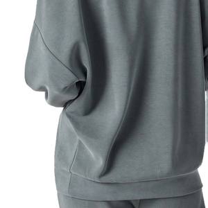 Mujer 2026 poliéster de gran tamaño/algodón Anti-retráctil 300g sudadera de lana pesada Venta al por mayor bordado decoración gota - Product Image 4