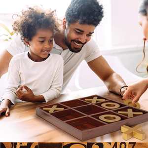 Al Aire Libre fiesta interior familia adultos niños mesa interactiva grande de madera Tictactoe Tic Tac Toe juego de mesa para beber Juguetes - Product Image 5