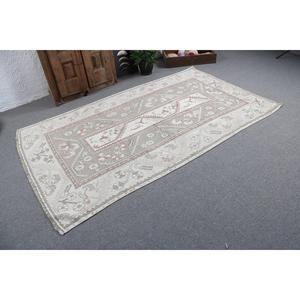 Alfombra Turca, Alfombra de 5x8 pies, Alfombra con diseño de plantas y árboles blancos - Product Image 2