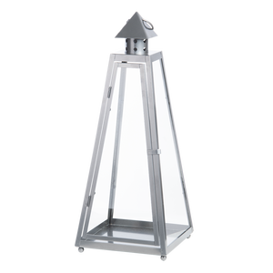 Lanterne à bougie marocaine revêtue de nickel Premium Look fantaisie Design Triangle porte-bougie pour la décoration de la maison salon - Product Image 3