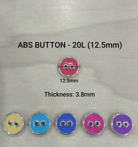 Best Selling 12.5mm ABS Plastic Composite 2-Hole <strong>Button</strong> for Fashion Clothes Customizable Color Options - Product Image 5