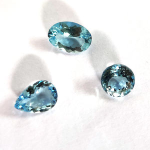 พลอยสีฟ้าตัดเป็นรูปสี่เหลี่ยมผืนผ้า,อัญมณีตัดพลอยสีฟ้าธรรมชาติทำจากซิทรินธรรมชาติ - Product Image 1