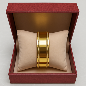 สร้อยข้อมือสแตนเลสสตีลหรูหราทรงเรขาคณิตสองโทนสีทองสร้อยข้อมือคุณภาพระดับพรีเมียมเครื่องประดับสำหรับ France USA Gold Silver - Product Image 6