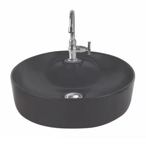 Lavabo en céramique rectangulaire noir pour table Lavabo Lavabo Lavabo Lavage à la main Bassin de comptoir - Product Image 2
