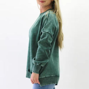 Full <b>Sleeve</b> O Neck Premium Women <b>Sweatshirt</b> Custom Logo Printed Best Price womens <b>sweatshirt</b> With Your Logo - Product Image 4