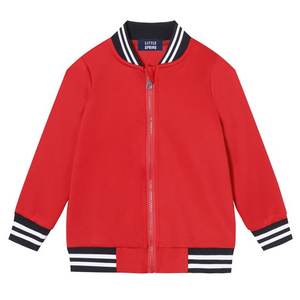 Varsity Jacket Zip Up Letterman Jacket Survêtement Printemps Automne Vêtements Rose Chaud - Product Image 2