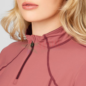 Nuevas camisas ecuestres de manga larga con media cremallera personalizadas, pantalones, capa Base de equitación con logotipo personalizado para deportes - Product Image 5