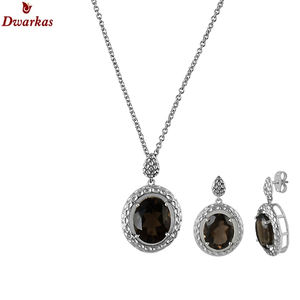 Anillo colgante de piedras preciosas de cuarzo rosa de Plata de Ley 925 de alta calidad para mujer y Niña - Product Image 2